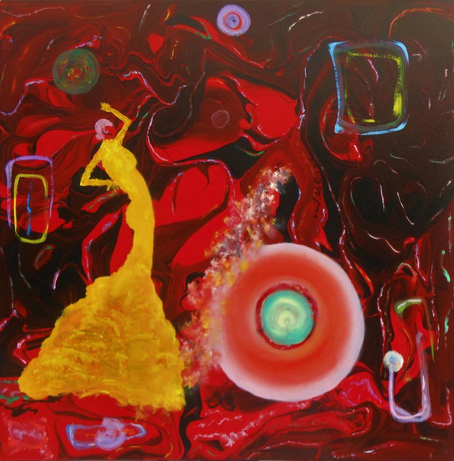 Flamenco Dance Painting by David MINTZ