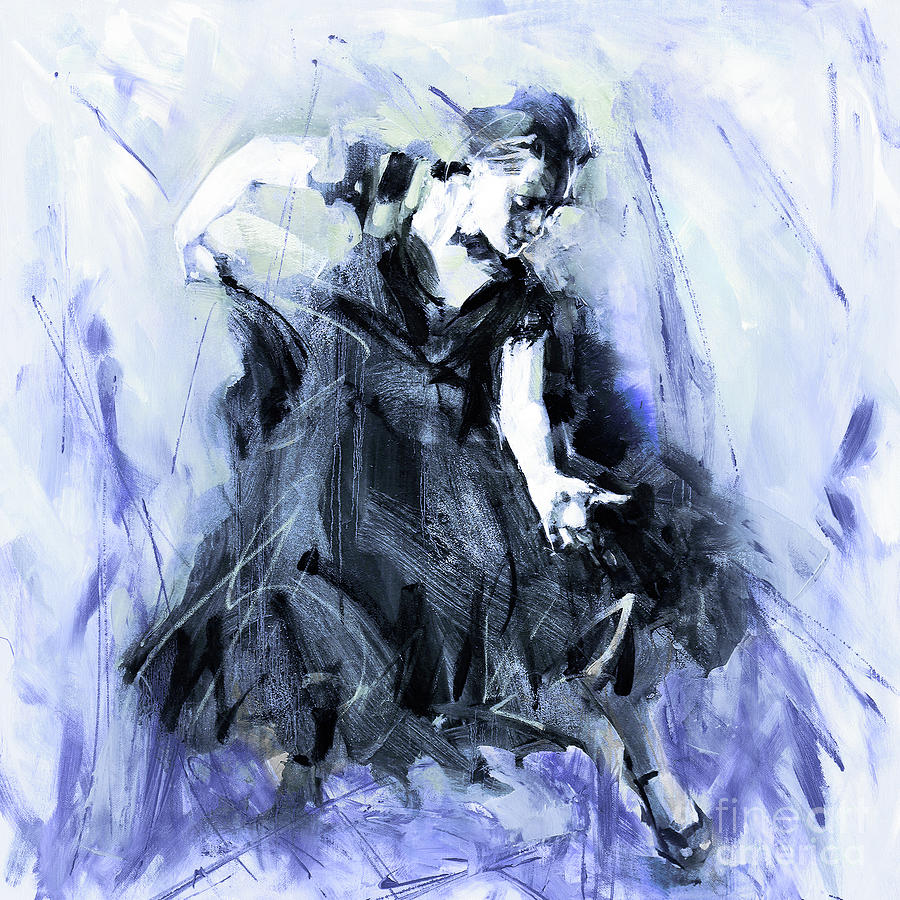 Flamenco Dancer art 45H Painting by Gull G