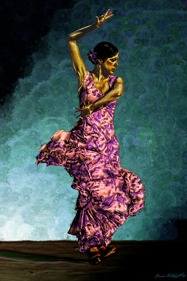 Flamenco Dancer Painting by Bruce Nutting