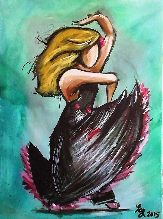 Flamenco Painting by Loretta Nash