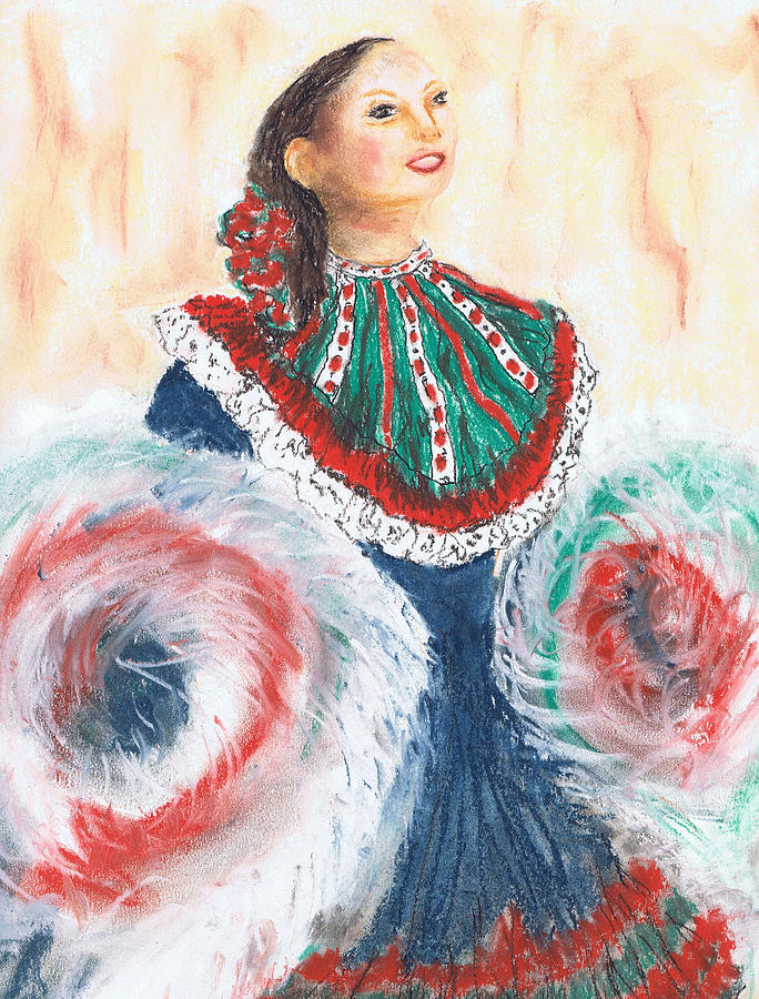 Flamenco Painting by Marilyn Barton