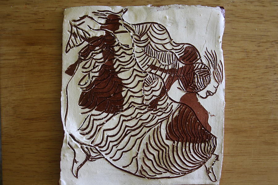 Flamenco passion 2 Ceramic Art by Gloria Ssali