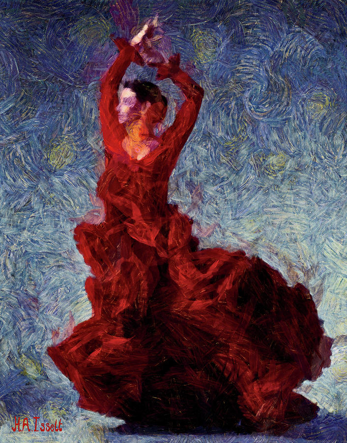 Flamenco Senorita Fuerza Digital Art by Humphrey Isselt
