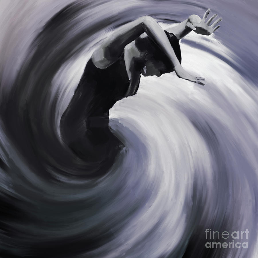 Jazz Painting - Flamenco Twist  by Gull G