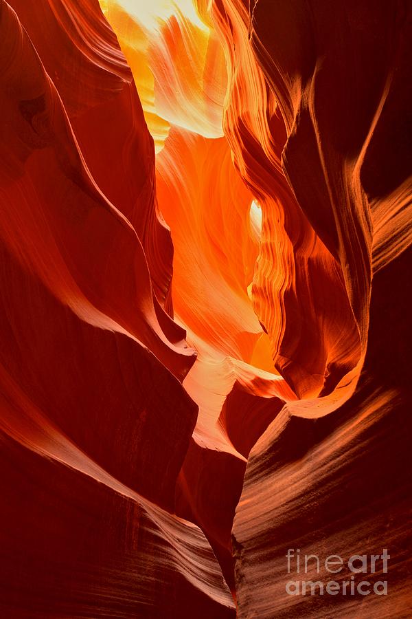 Flames In The Walls Of Antelope Photograph by Adam Jewell