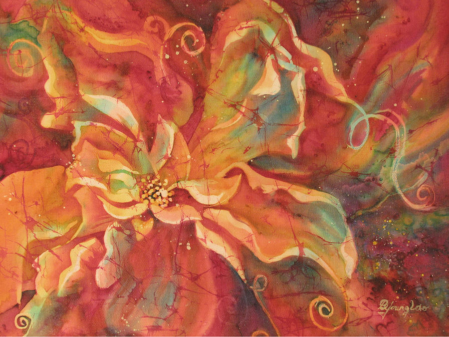 Nature Painting - Flaming Flower 2 by Deborah Younglao