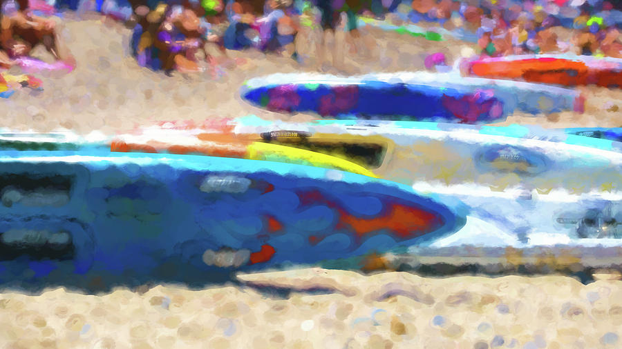 Flaming Kayak Watercolor 1 Digital Art by Scott Campbell