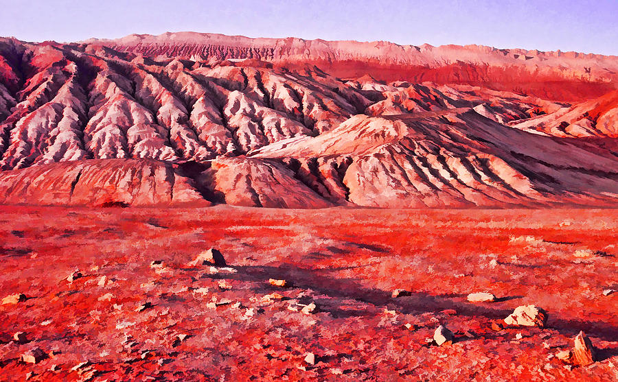 Flaming Mountains Photograph by Dennis Cox