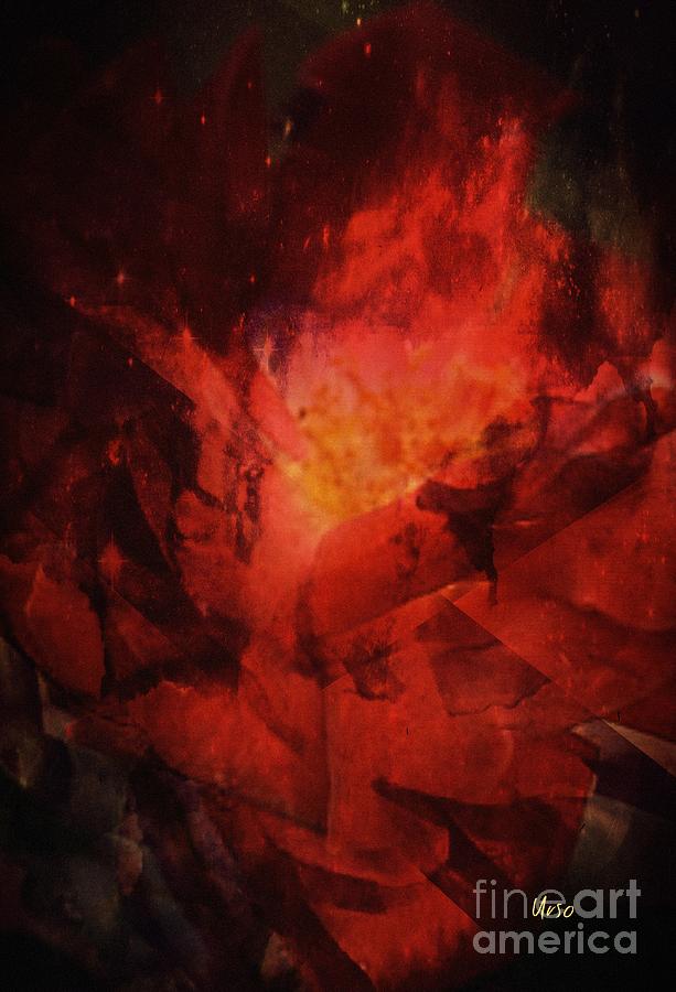 Flaming Rose Abstract Photograph by Maria Urso