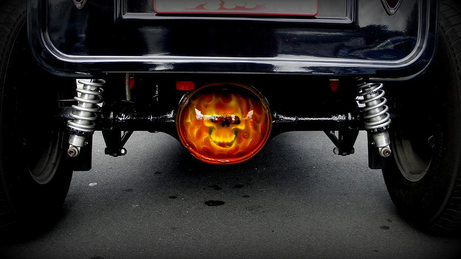 Flaming Skull Diff Photograph by Guy Pettingell