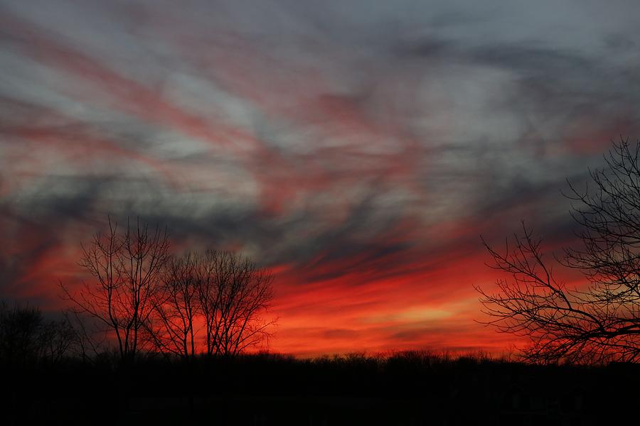 Flaming Sky Photograph by Jeff Roney - Fine Art America