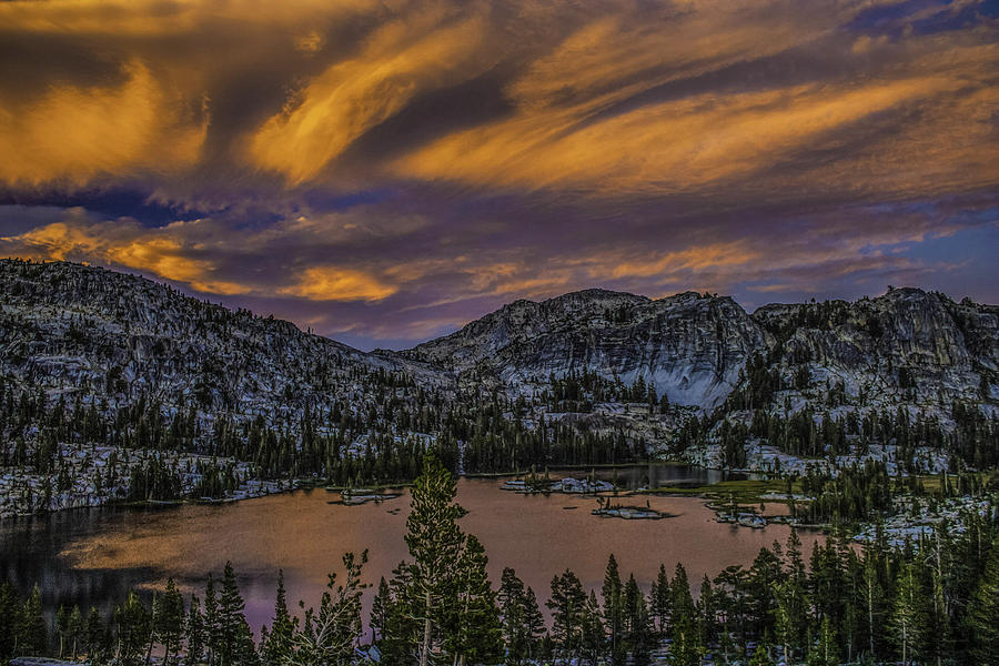 Yosemite National Park Photograph - Flaming Sunset by Doug Scrima