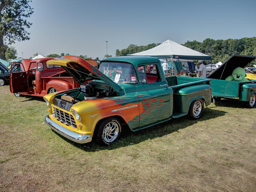 Flaming truck Photograph by Michael Colgate