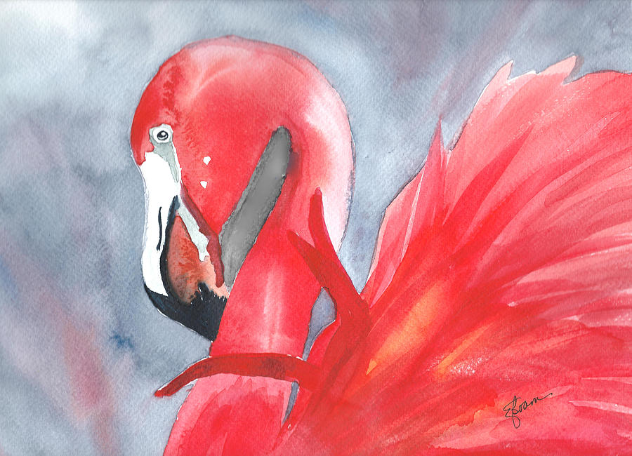Flamingo Painting by Elise Boam