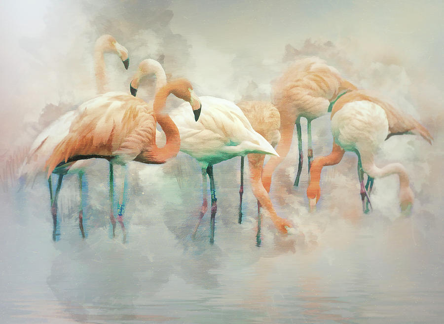 Flamingo Fantasy Digital Art by Brian Tarr
