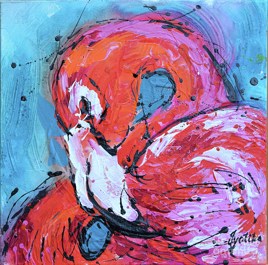 Flamingo Painting by Jyotika Shroff