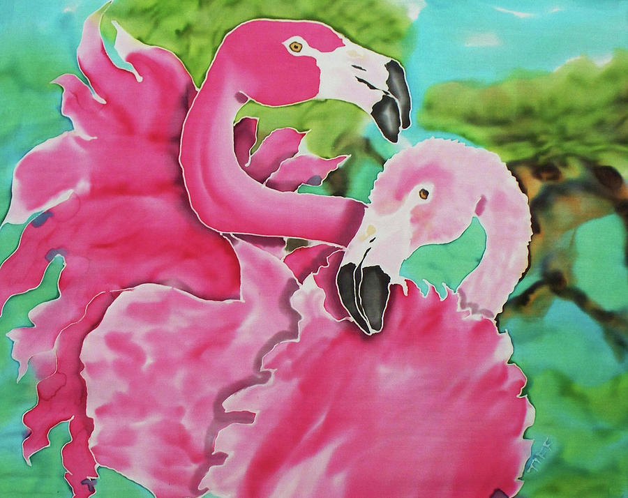 Flamingo Painting - Flamingo Passion by Tiff Flamingo Painting - Flamingo Passion by Tiff