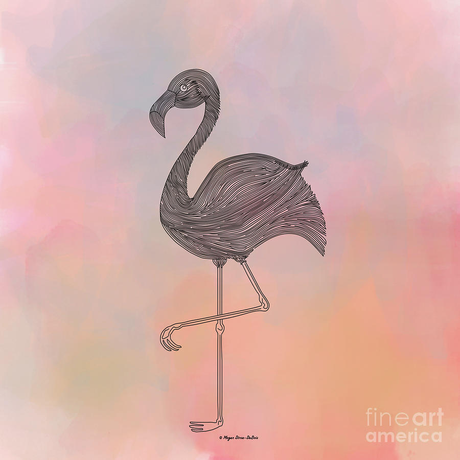 Flamingo1 Digital Art by Megan Dirsa-DuBois