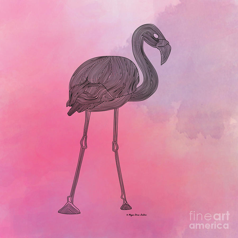 Flamingo5 Digital Art by Megan Dirsa-DuBois