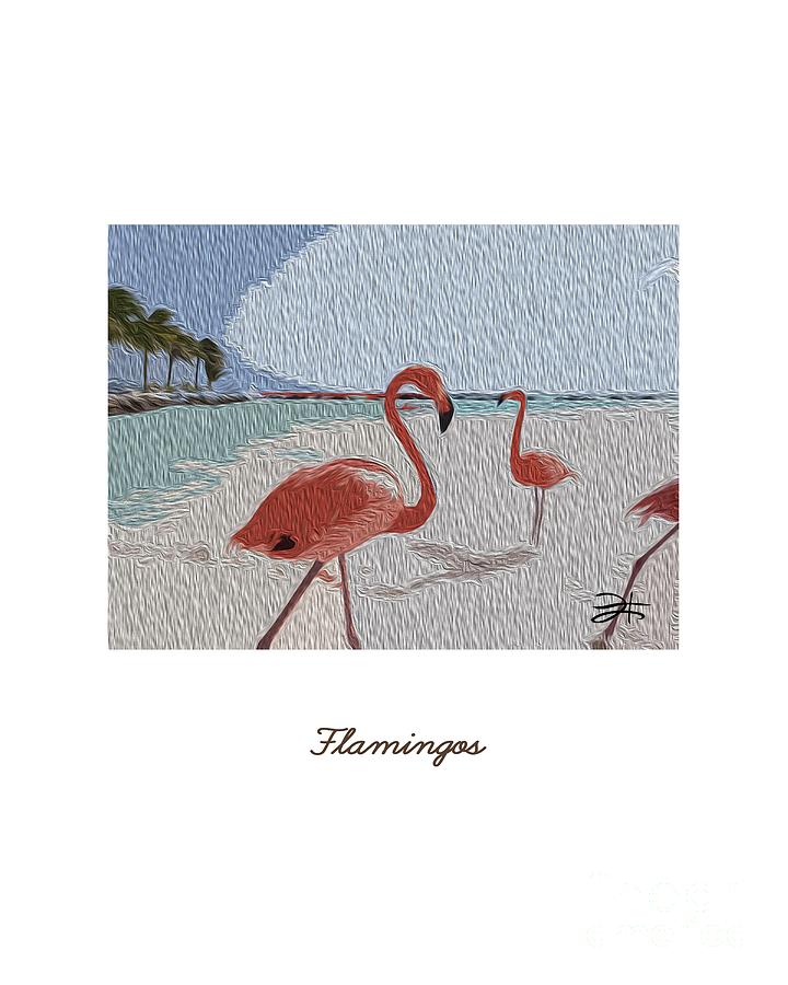 Flamingos Painting by Francelle Theriot