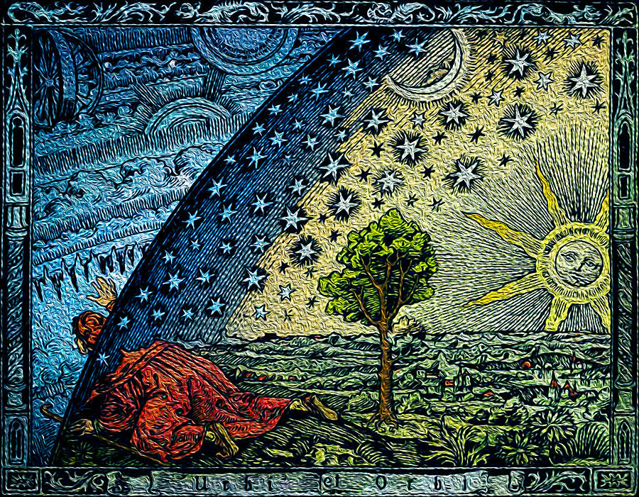 Flammarion engraving Digital Art by Ruth Rosa Pixels