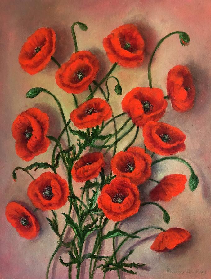 Flander Poppies Painting by Rand Burns