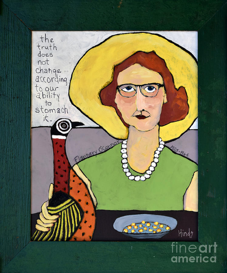 Flannery OConnor Painting by David Hinds