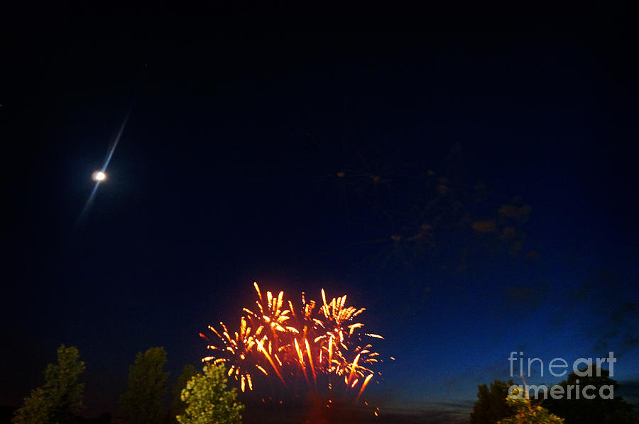 Flares Painting - Flares by Celestial Images