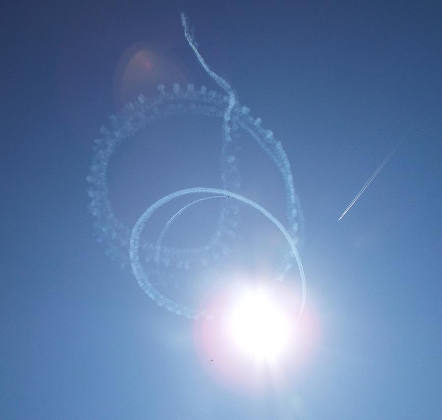 Flares and Fliers Photograph by Caryl J Bohn