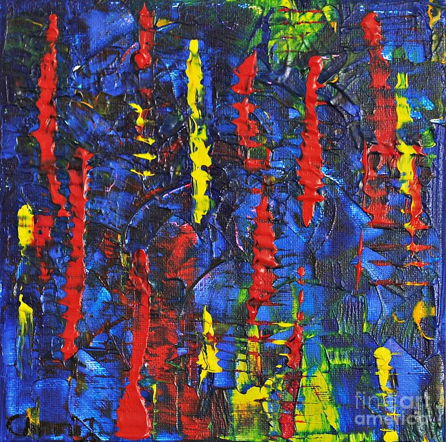 Abstract Painting - Flashlight by Chani Demuijlder