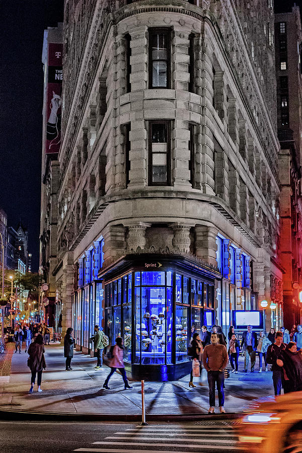 Flat Iron at Night Photograph by Carl Stoveland - Pixels