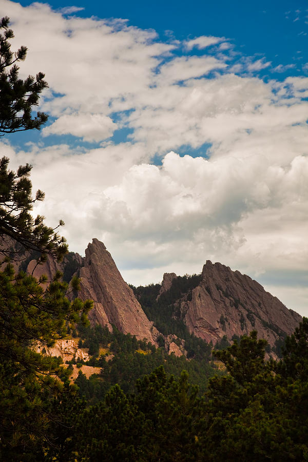Mountain Photograph - Flat Irons Boulder by Patrick  Flynn