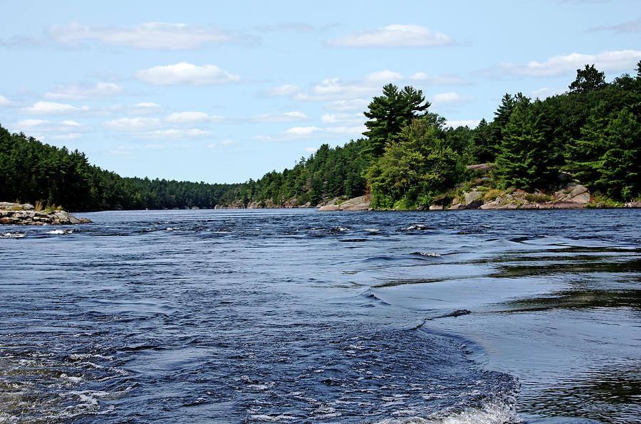 Flat Rapids French River Photograph by Debbie Oppermann