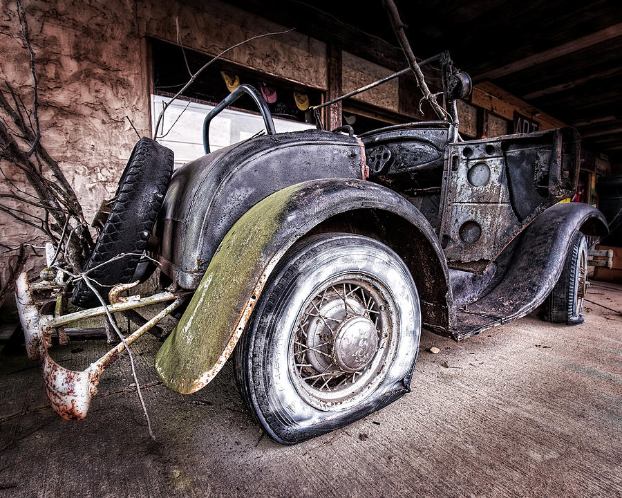 Flat Tire Photograph by Alan Raasch