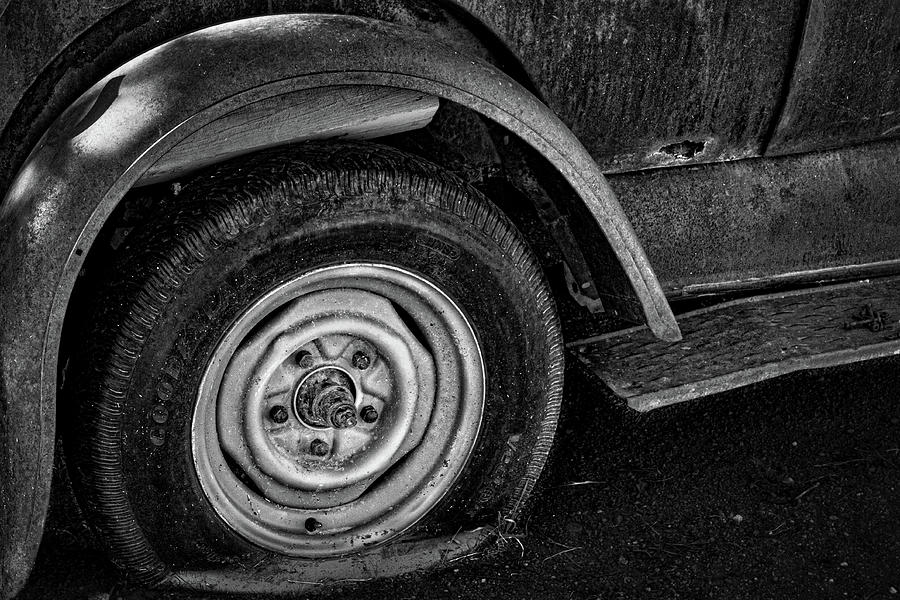 Flat Tire Photograph by Stuart Litoff