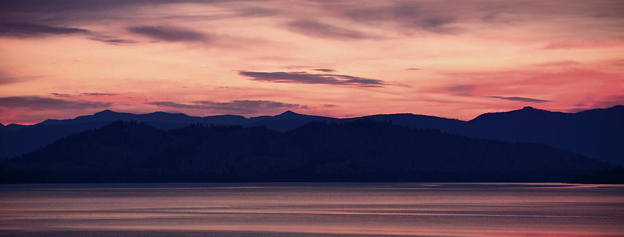 Flathead Lake at Dawn Photograph by Whispering Peaks Photography
