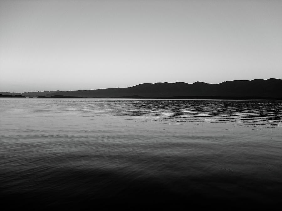 Flathead Lake Monochromatic Photograph by Robert Meyers-Lussier