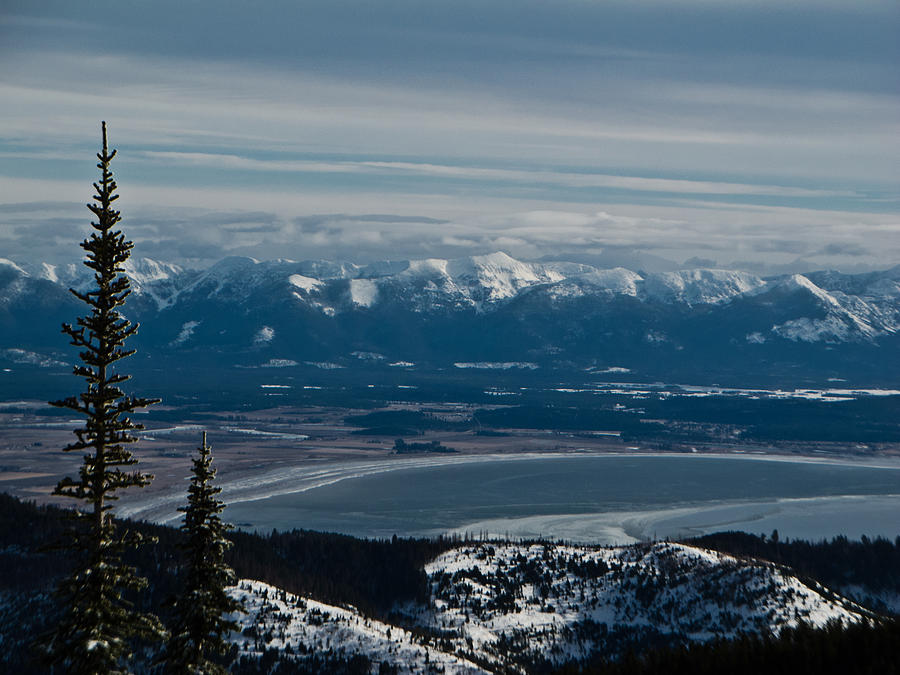 Flathead Valley in the Winter Photograph by Jedediah Hohf