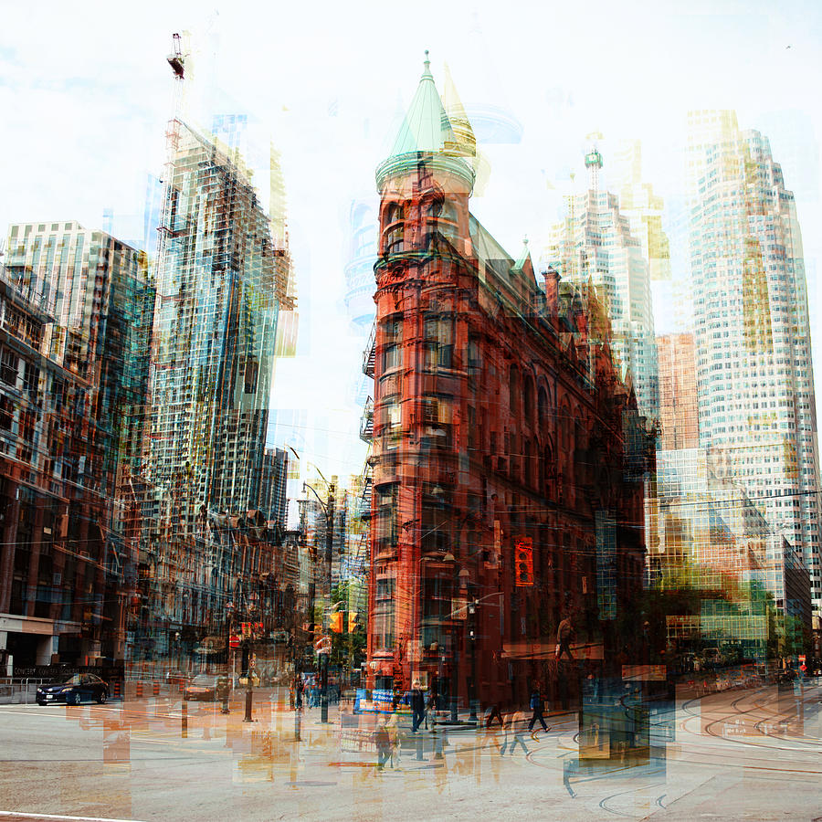 Abstract Photograph - Flatiron Building  by Alex Pyro