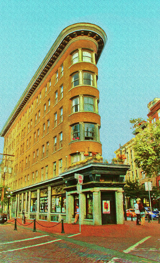 Flatiron Building in Gastown Vancouver Canada Photograph by Ola Allen