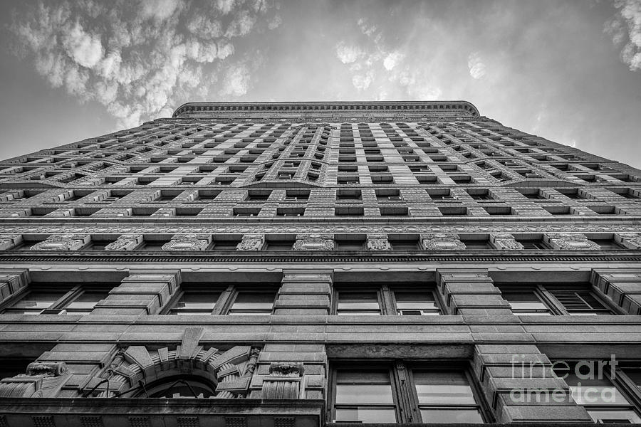 Flatiron Building Sky Black and White Photograph by Alissa Beth Photography
