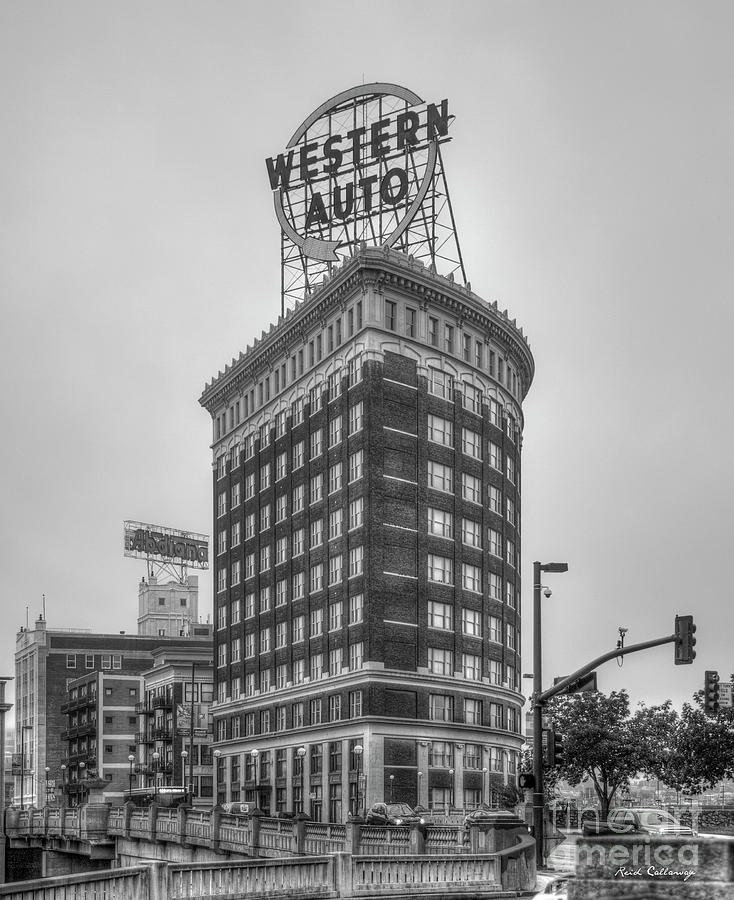 Western Auto Lofts Building B W Kansas City Architecture Art Photograph by Reid Callaway