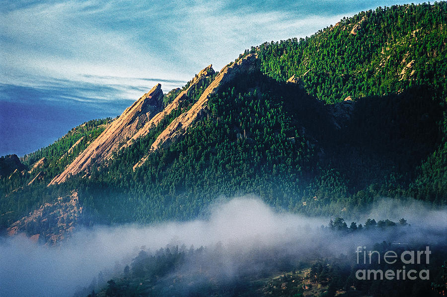 Flatirons and Fog Photograph by Greg Summers