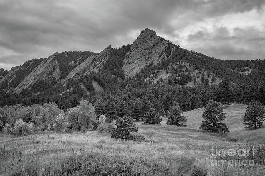 Flatirons BW Photograph by Michael Ver Sprill