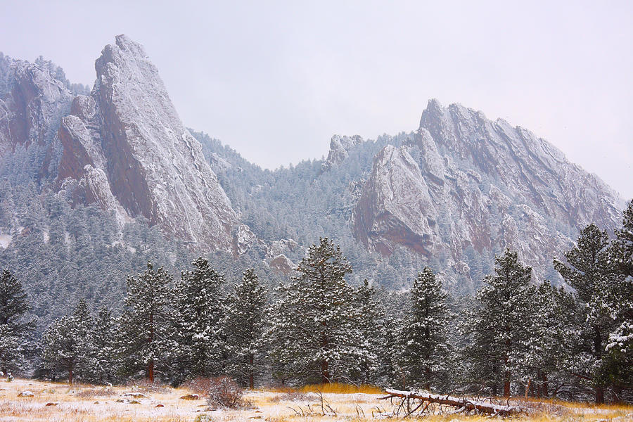 Mountain Photograph - Flatirons from the South Boulder Colorado by James BO Insogna