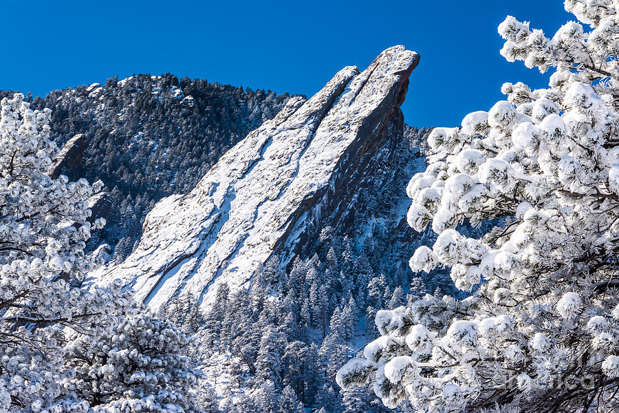 Flatirons - The Majestic Third Photograph by Greg Summers