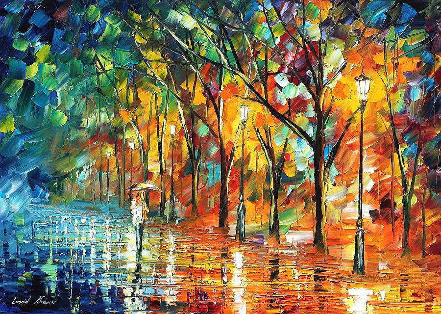 Flavored Night Painting By Leonid Afremov | Fine Art America