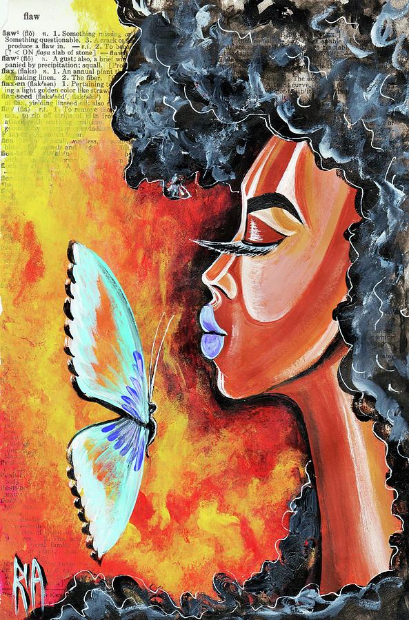 Butterfly Painting - Flawed by Artist RiA Butterfly Painting - Flawed by Artist RiA
