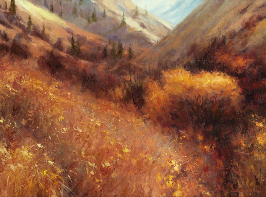 Autumn Painting - Flecks of Gold by Steve Henderson Autumn Painting - Flecks of Gold by Steve Henderson