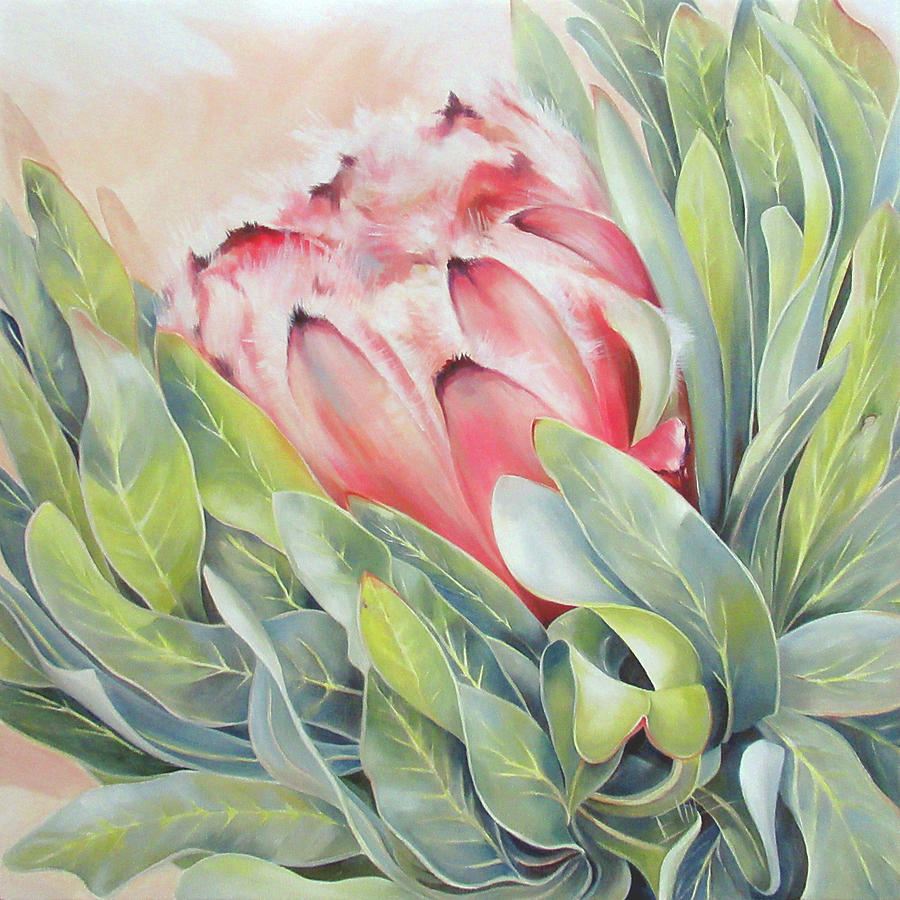 Flower Painting - Fledgling by Ellie Eburne